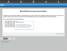 Tablet Screenshot of brookfieldlacrosse.org